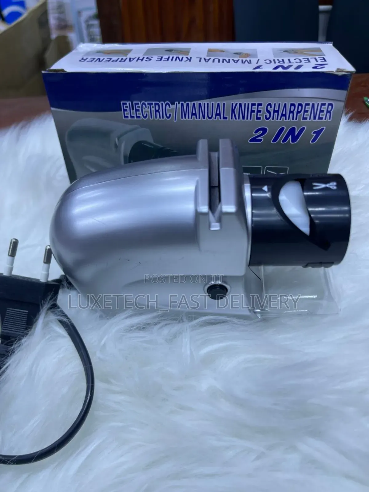 2-in-1 Electric and Manual Knife Sharpener