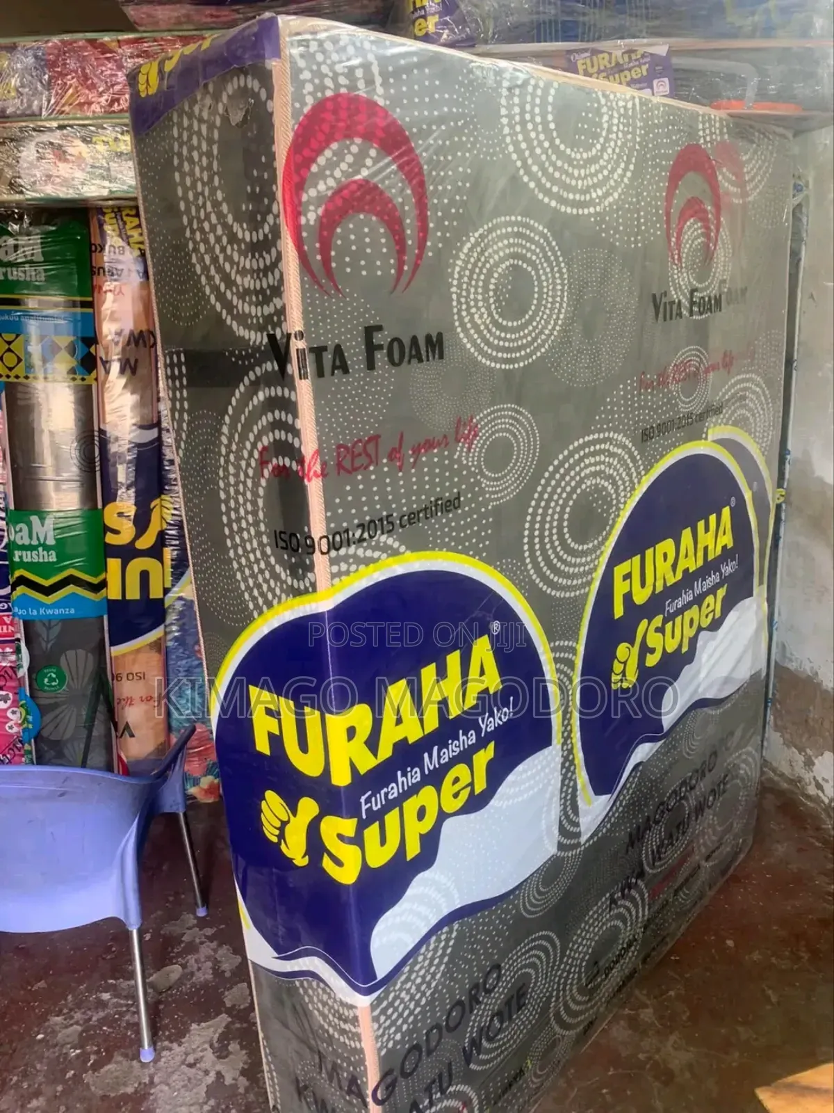 185,000 Unajipatia Godoro Nzuri Vitafoam Furaha Size 5*6*8 Leo Karibu