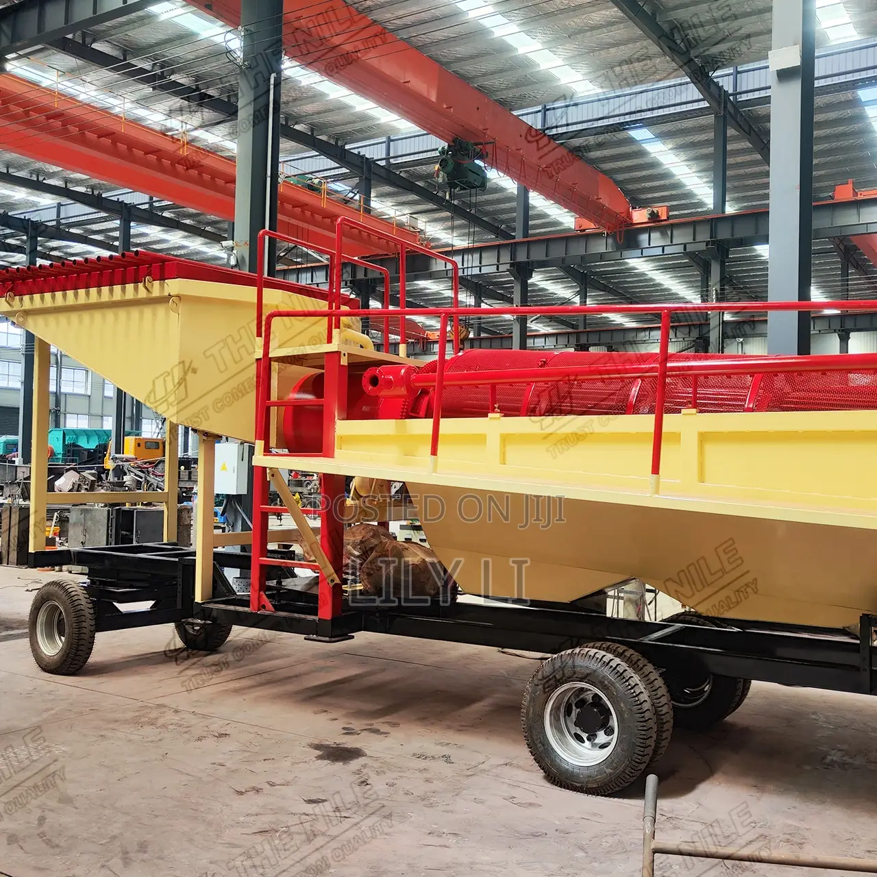 Mobile Drum Gold Washing Plant Construction for Field Mining