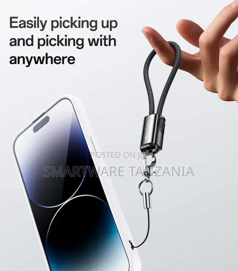 Yesido Ca178 Keychain Cable Usb-c To Lightning 27w 20cm Zinc