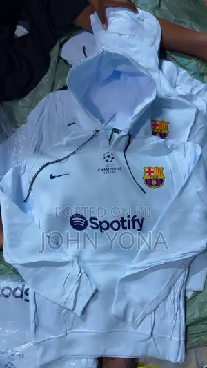 Fc Barcelona Hoodie White