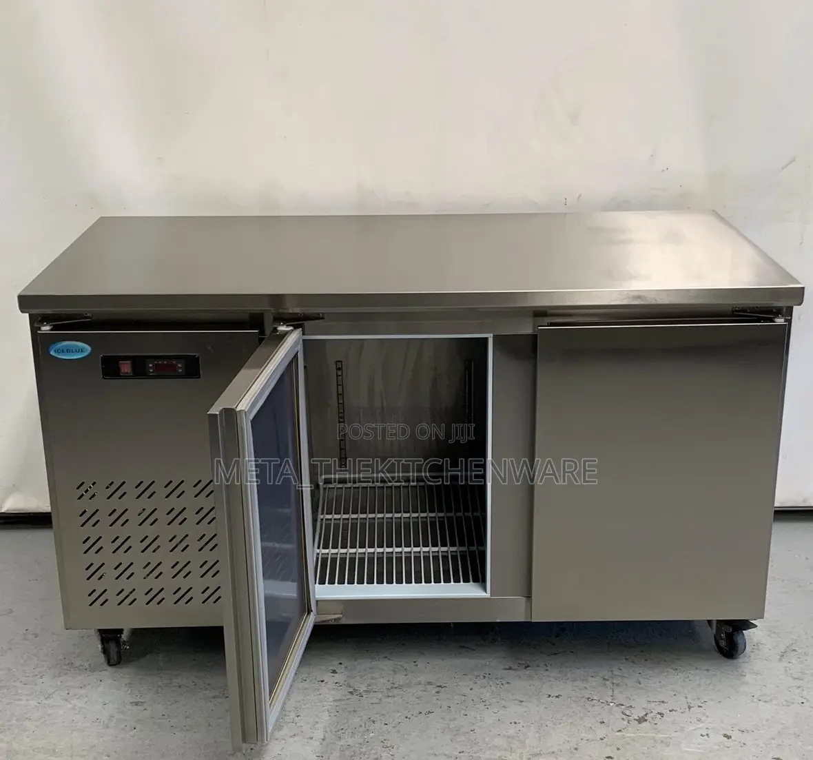 Stainless Steel Under Counter Chiller Double Door 1.5m