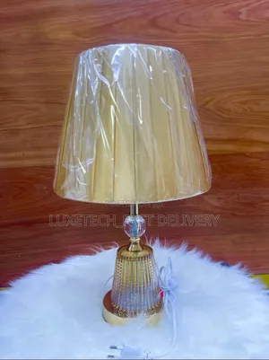 Gold and Crystal Bedside Lamp