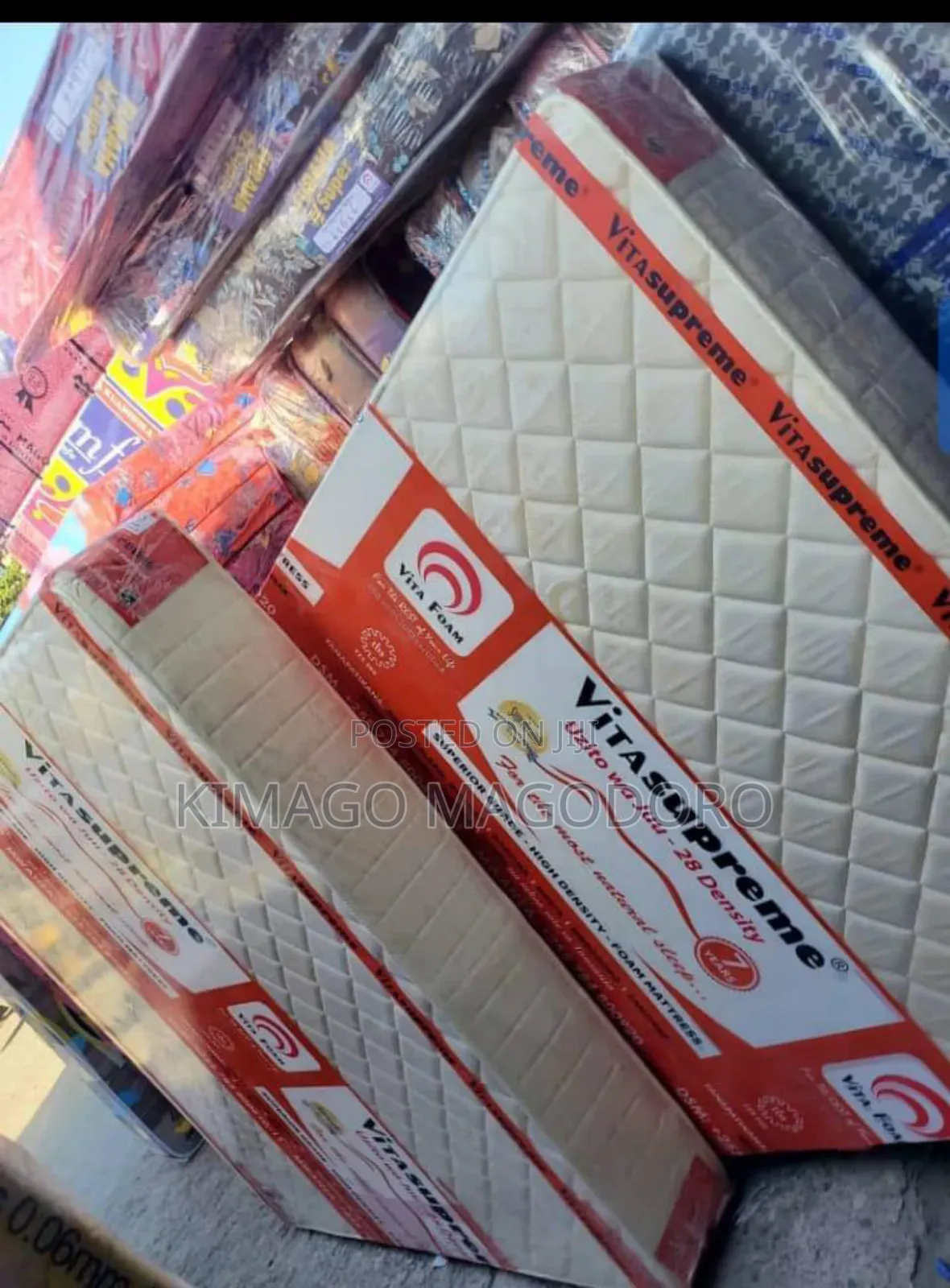 Amka Bila Maumivu Ya Mgongo Na Godoro Vitasupreme 5x6x8 Density 28