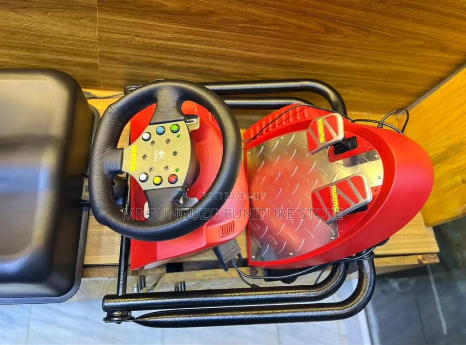Brand New Racing Simulator Seat + Steering Wheel Set For