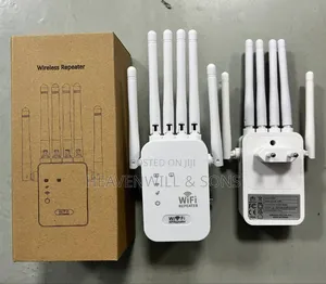 Long Range 300mbps Wifi Extender Repeater Dual Band 6 Gain Antenna!