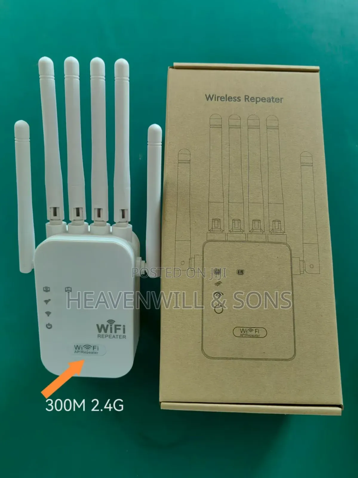 Long Range 300mbps Wifi Extender Repeater Dual Band 6 Gain Antenna!