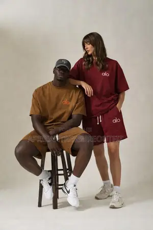 Alo Set Matching Tshirt And Short Collection Available All Colours