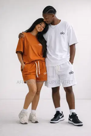 Alo Set Matching Tshirt And Short Collection Available All Colours