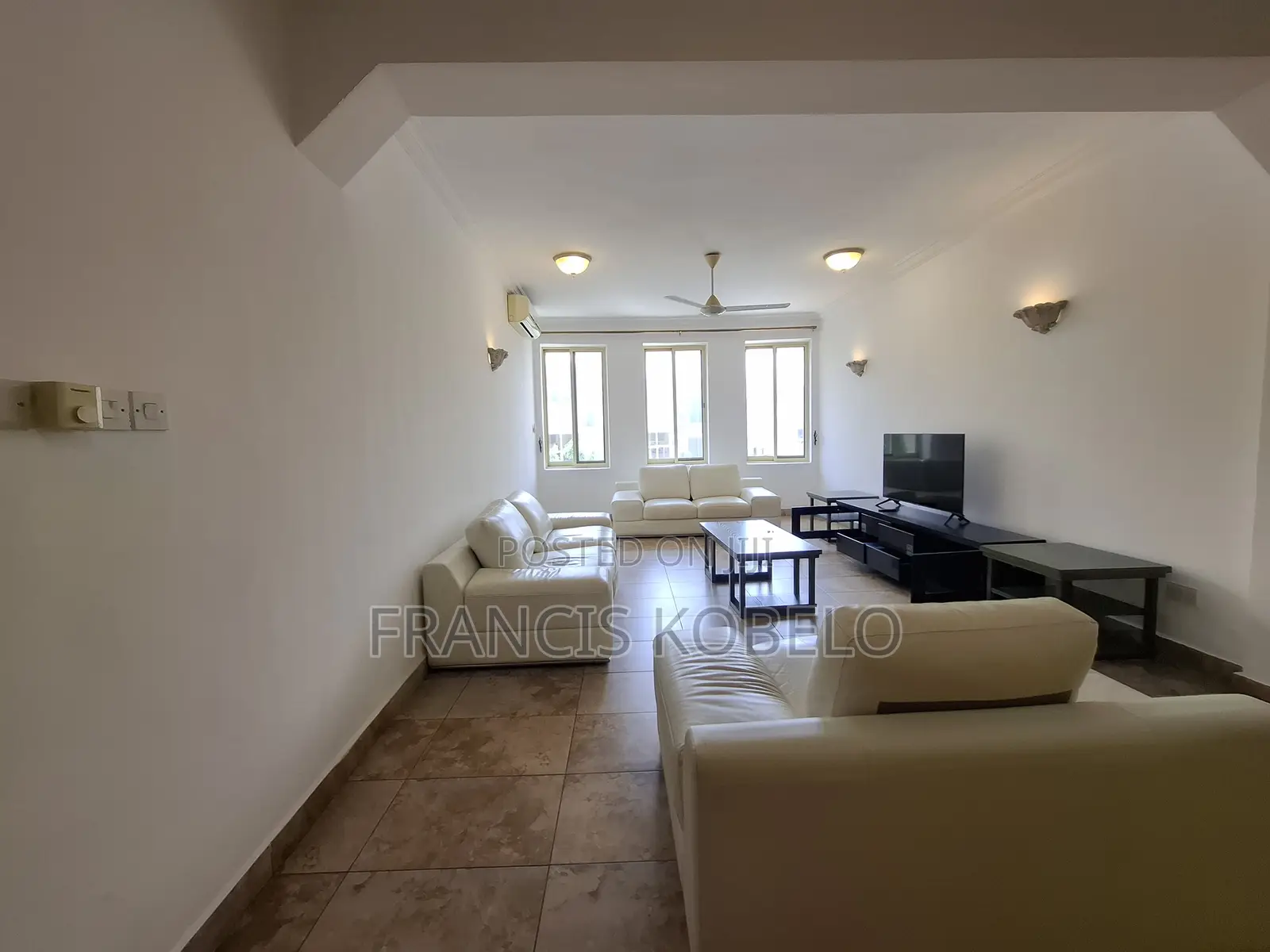 Furnished 3bdrm Apartment in Masaki for rent
