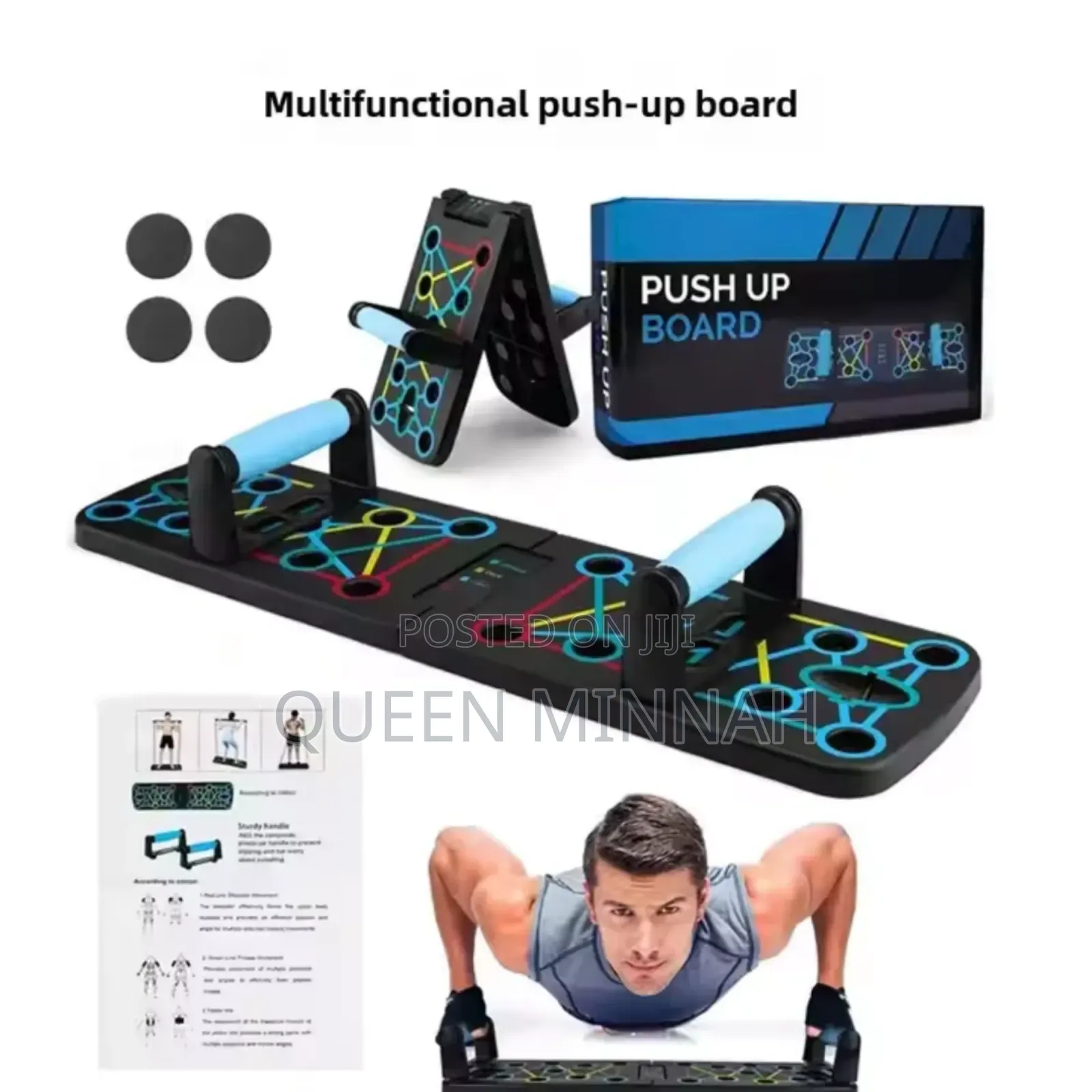 Push-Up Board With Resistance Band