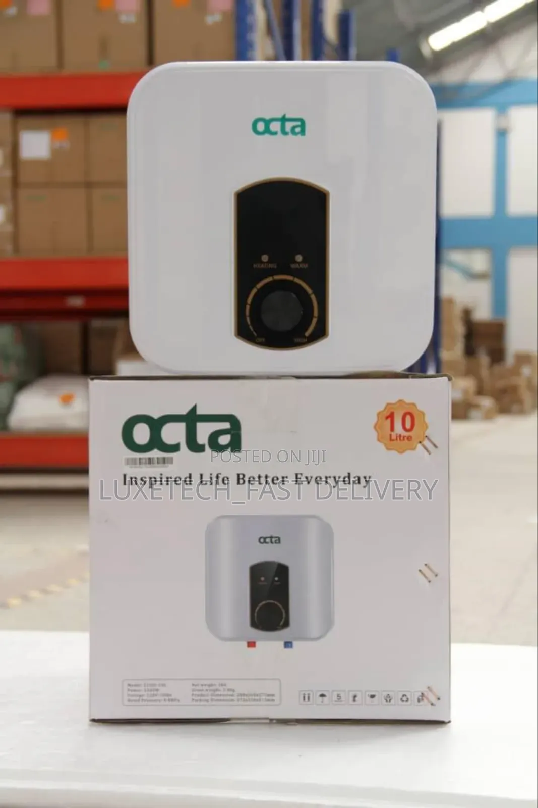 Octa Electric Water Heater 10-Litres