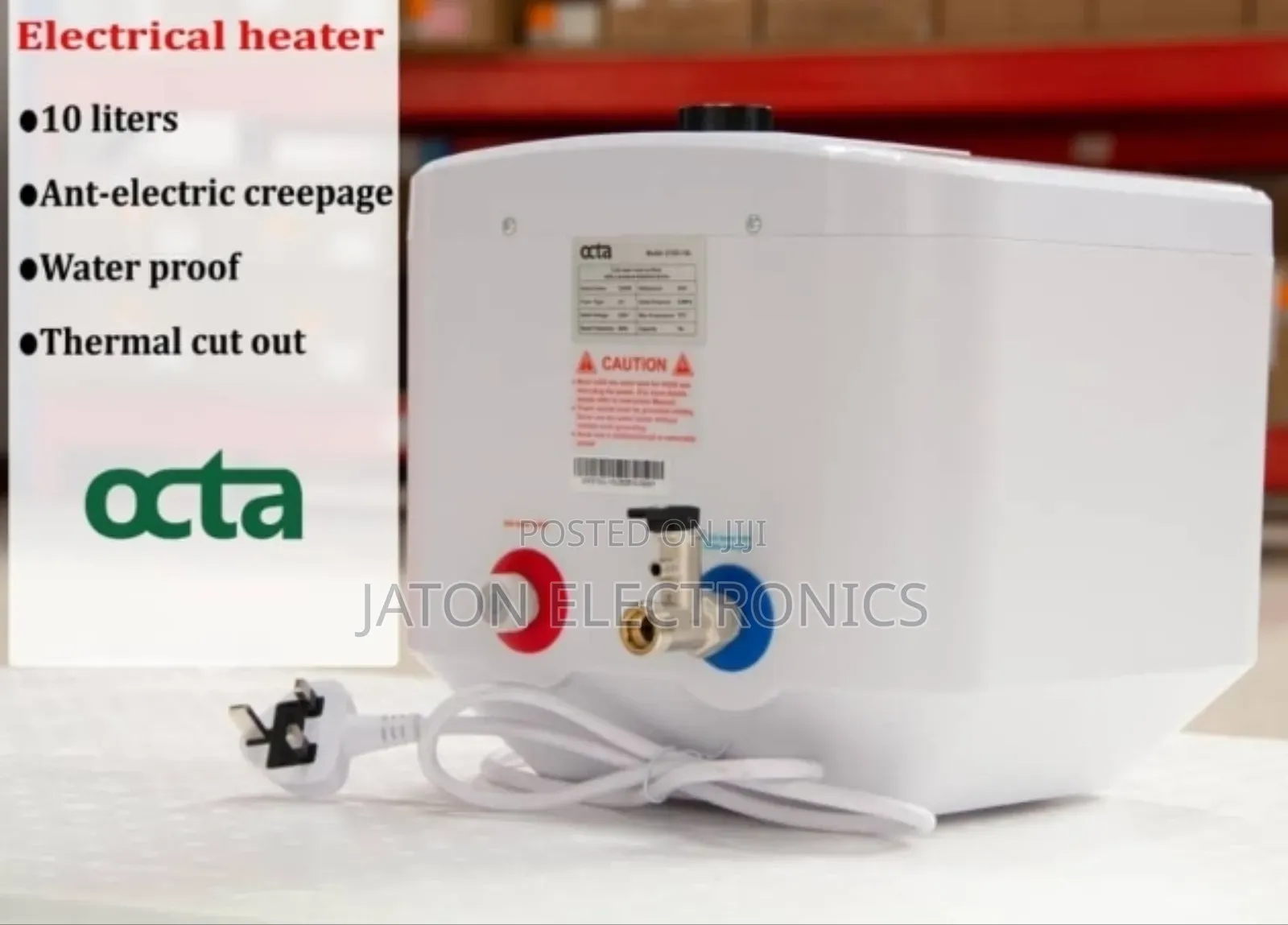 Octa Electric Water Heater 15liter