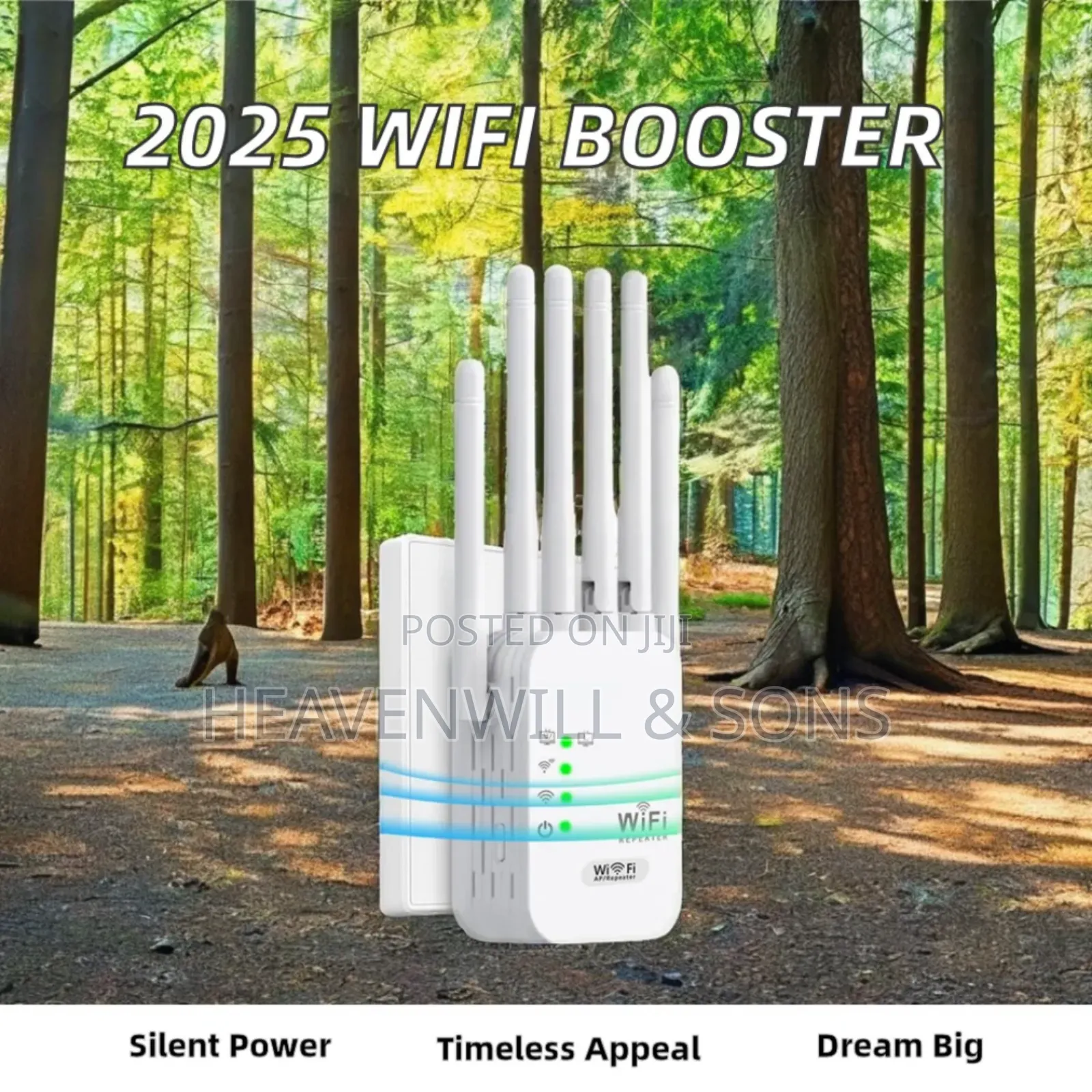 Long Range 1200mbps Wifi Extender Repeater Dual Band 6 Gain Antenna!