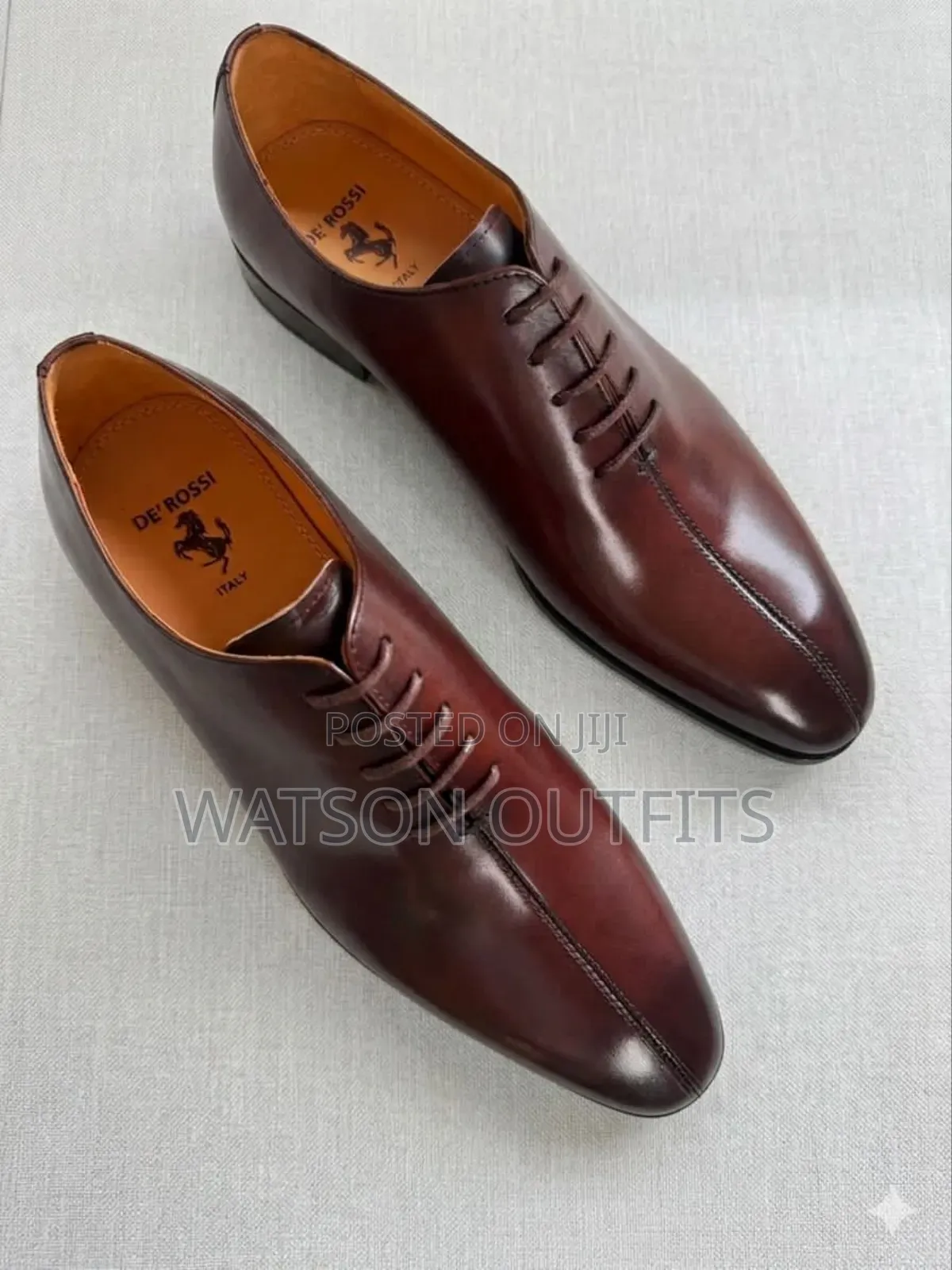 Men's Leather Shoes De'rossi Brand Materials Pure and Original