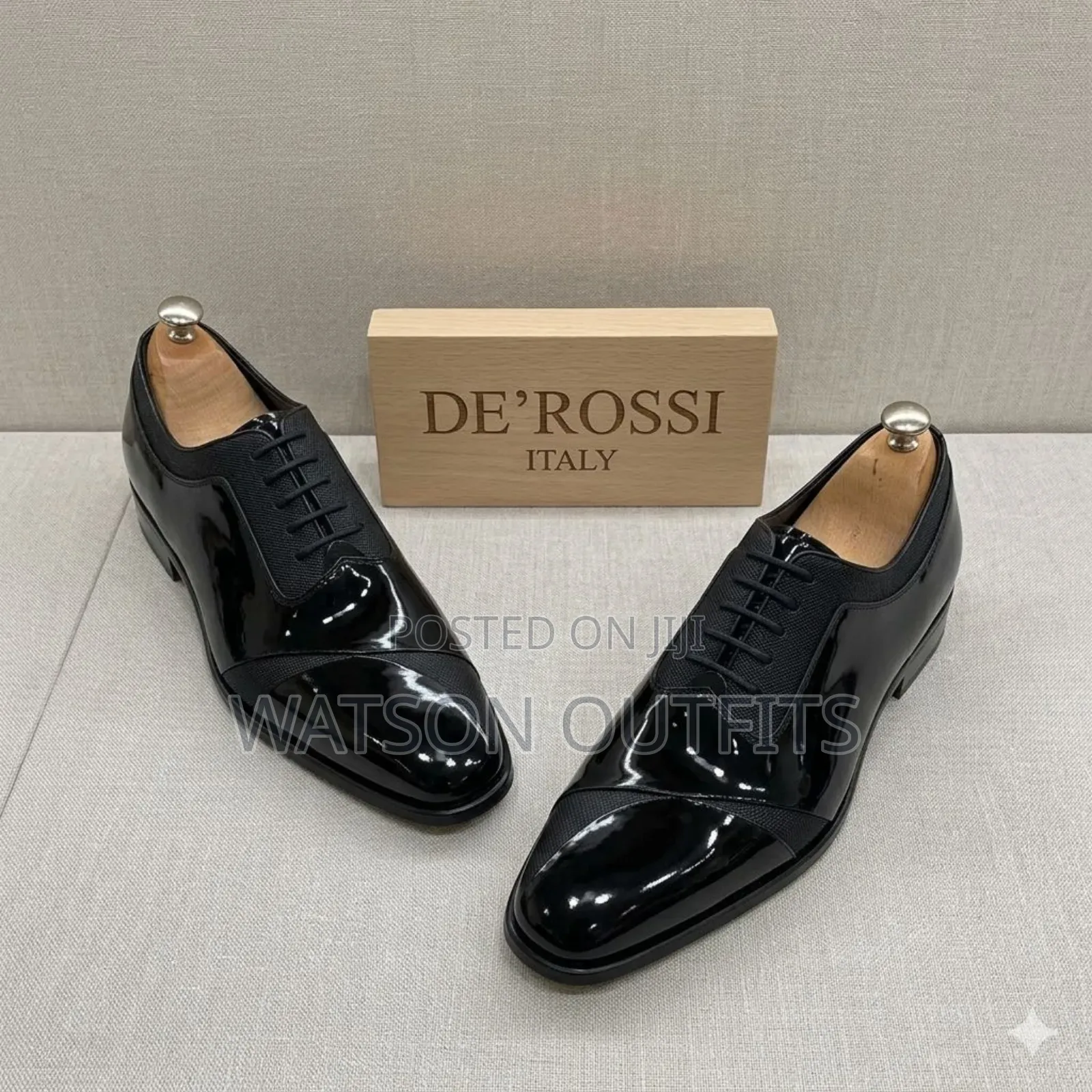 Men's Leather Shoes De'rossi Brand Materials Pure and Original