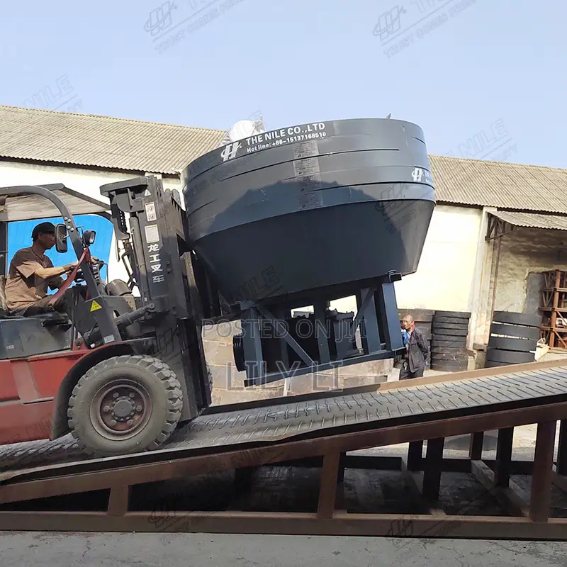 Wet Pan Mill 1200 1300 1400 1500 for Gold Ore Grinding