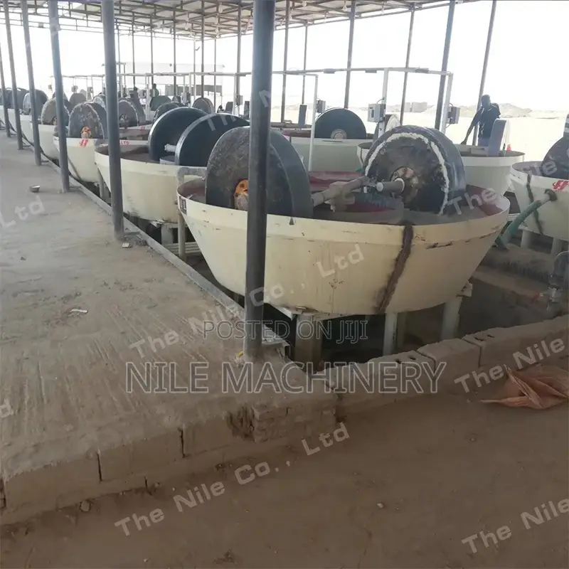 Wet Pan Mill With Long Life Rollers For Gold Ore Milling