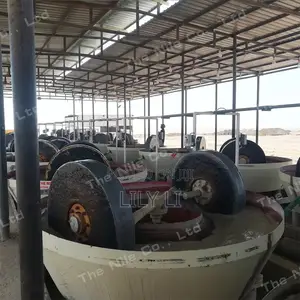 Small Wet Pan Mill 1200 for Artisanal Gold Mining in Sudan
