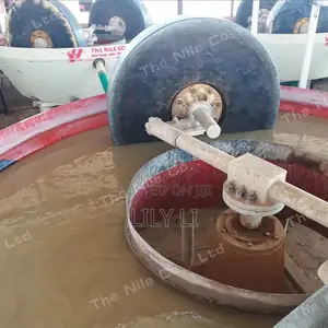 Small Wet Pan Mill 1200 for Artisanal Gold Mining in Sudan