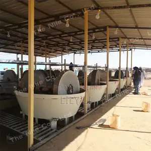 Wet Pan Mill Gold Grinding Machine Easy Operation Maintenance