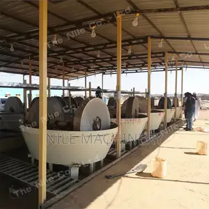 Wet Pan Mill Gold Grinding Machine Easy Operation Maintenance