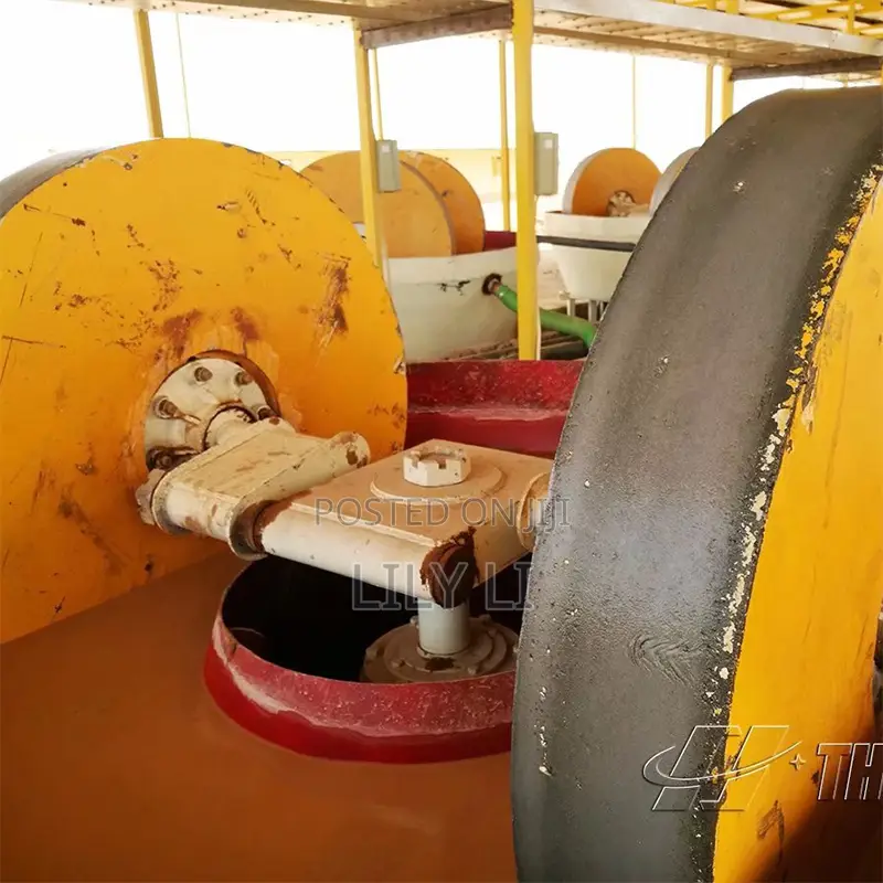 Wet Pan Mill Gold Grinding Machine Easy Operation Maintenance