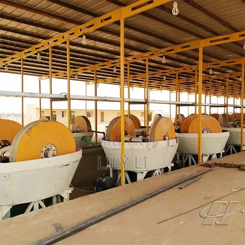Portable Wet Pan Mill for River Gold Mining Site in Kenya