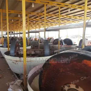 Gold Extraction Wet Pan Mill Suitable for Hard Rock Ore