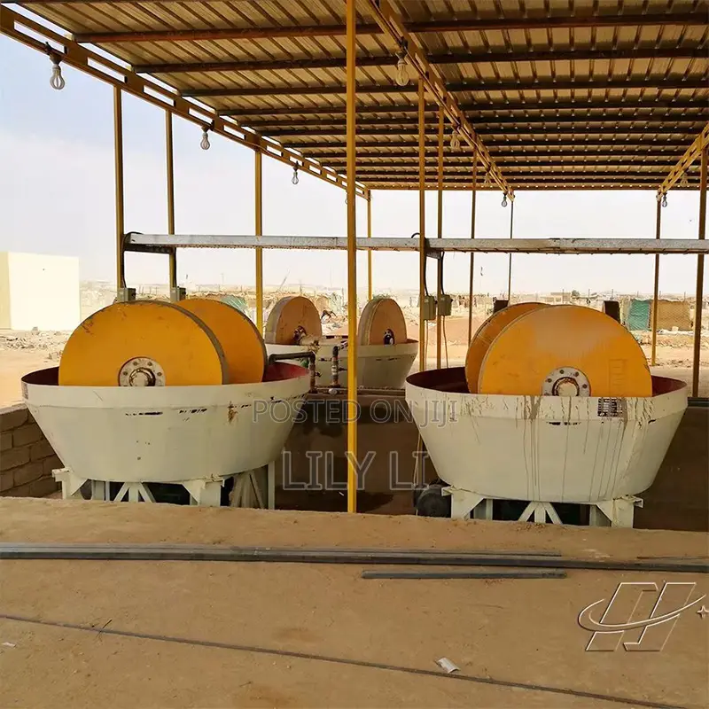 Gold Extraction Wet Pan Mill Suitable for Hard Rock Ore