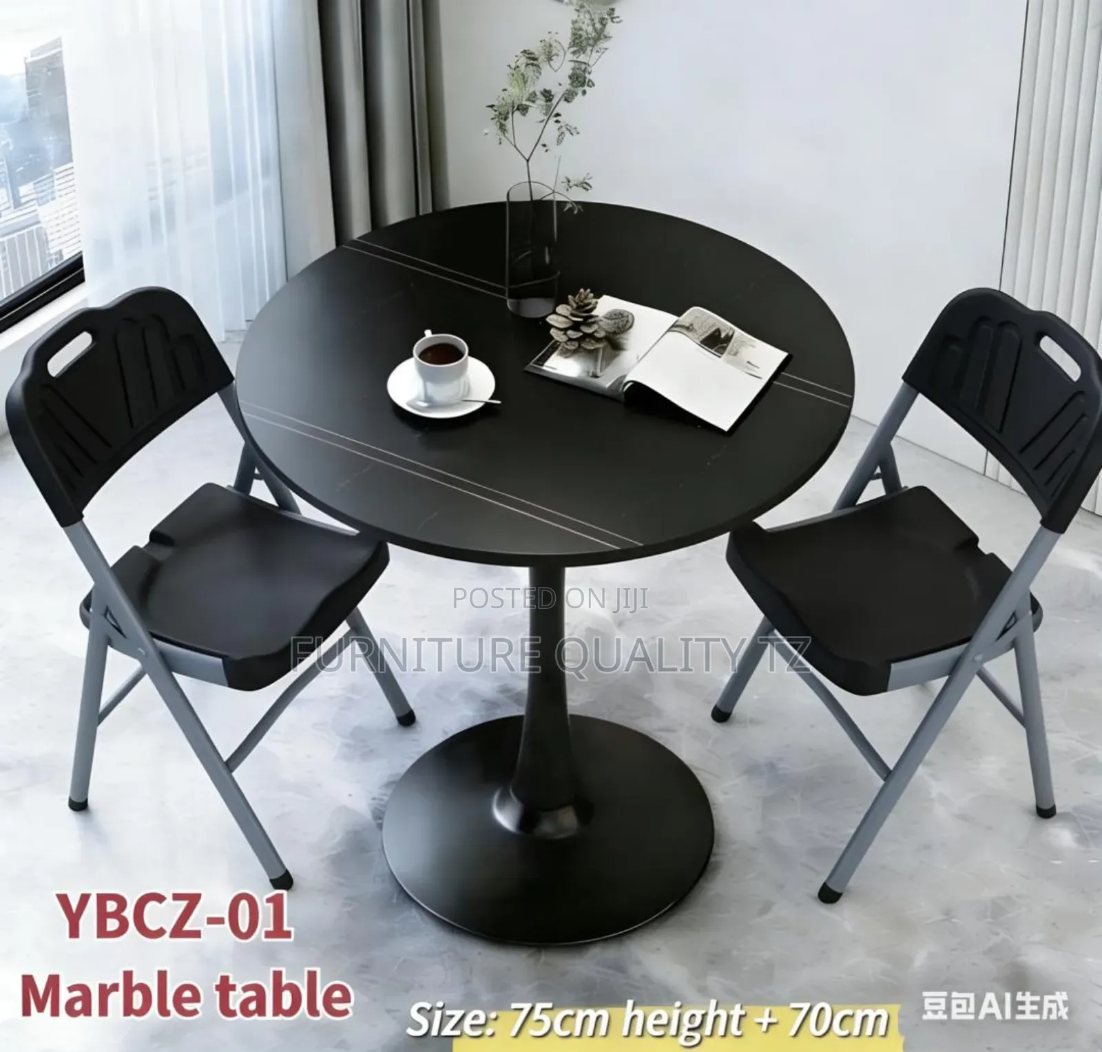 Dining Table Marble 2chair