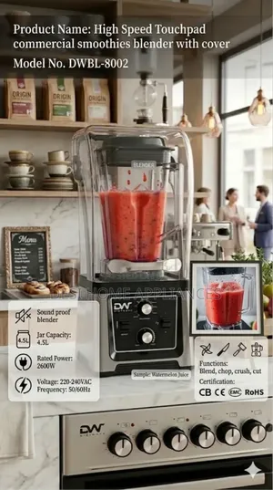 Digiwave Soundproof Commercial Blender 4.5l