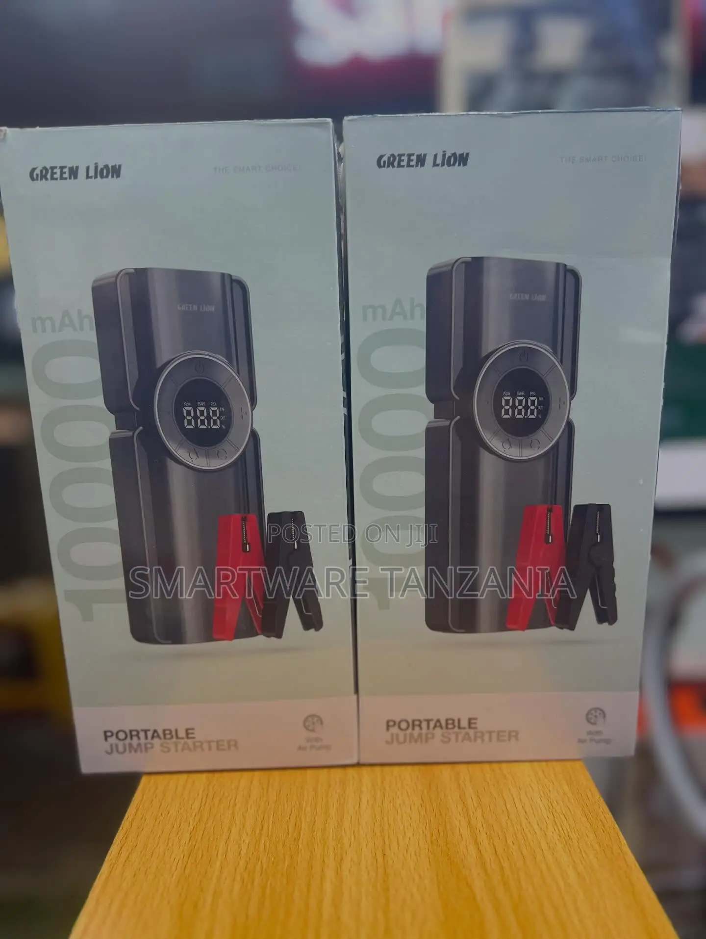 Green Lion 10000mah Portable Jump Starter With Air Pump