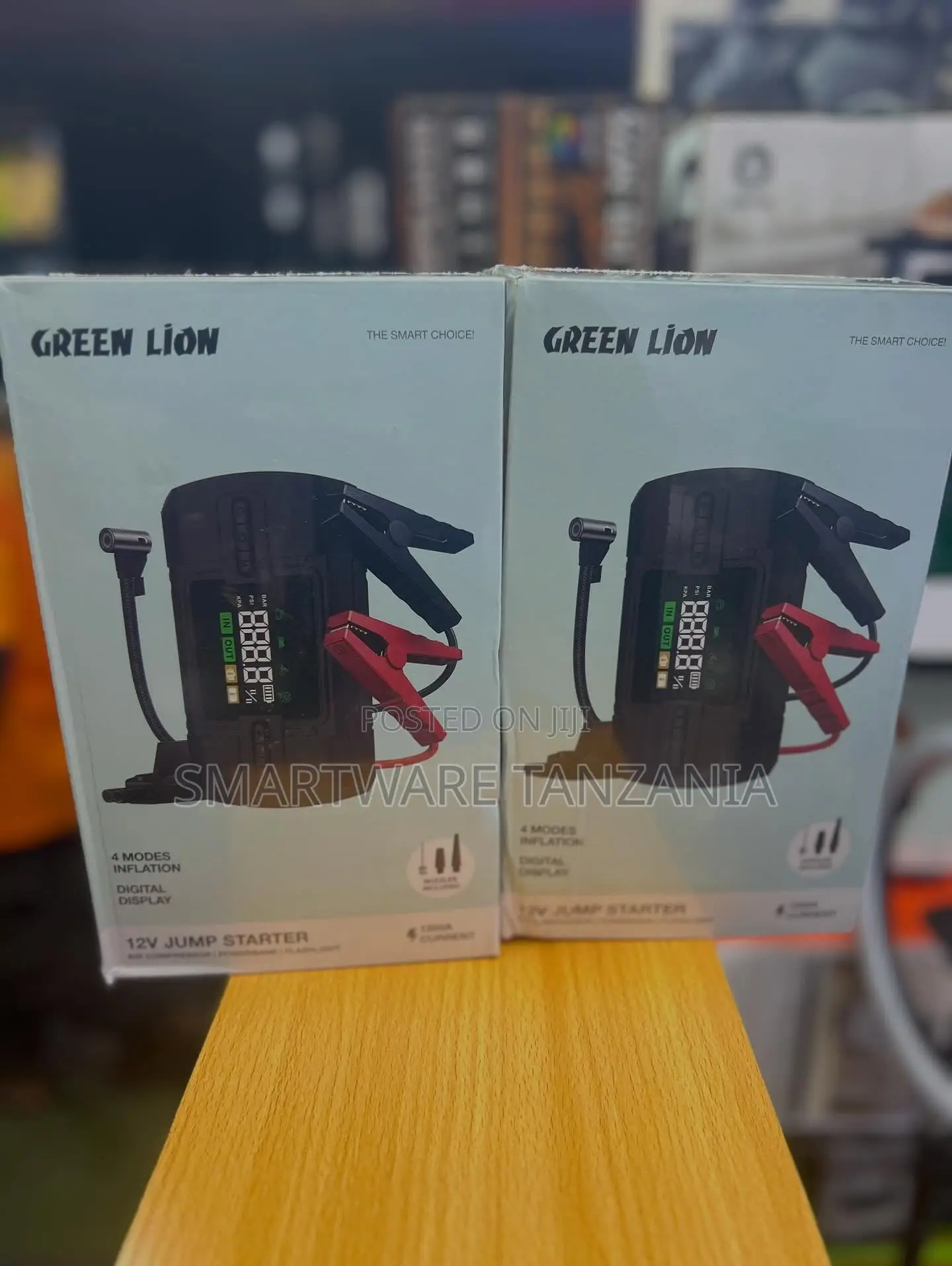 Green Lion 12v Jump Starter Air Compressor With Digital Display
