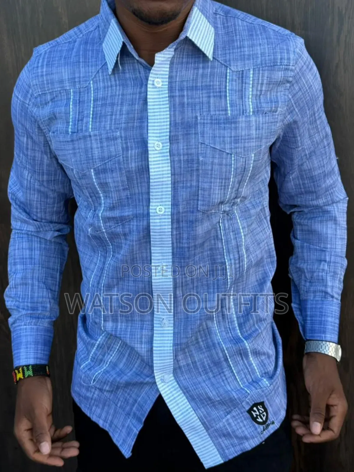 Linen Materials Well and Classically Made Men's New Shirts