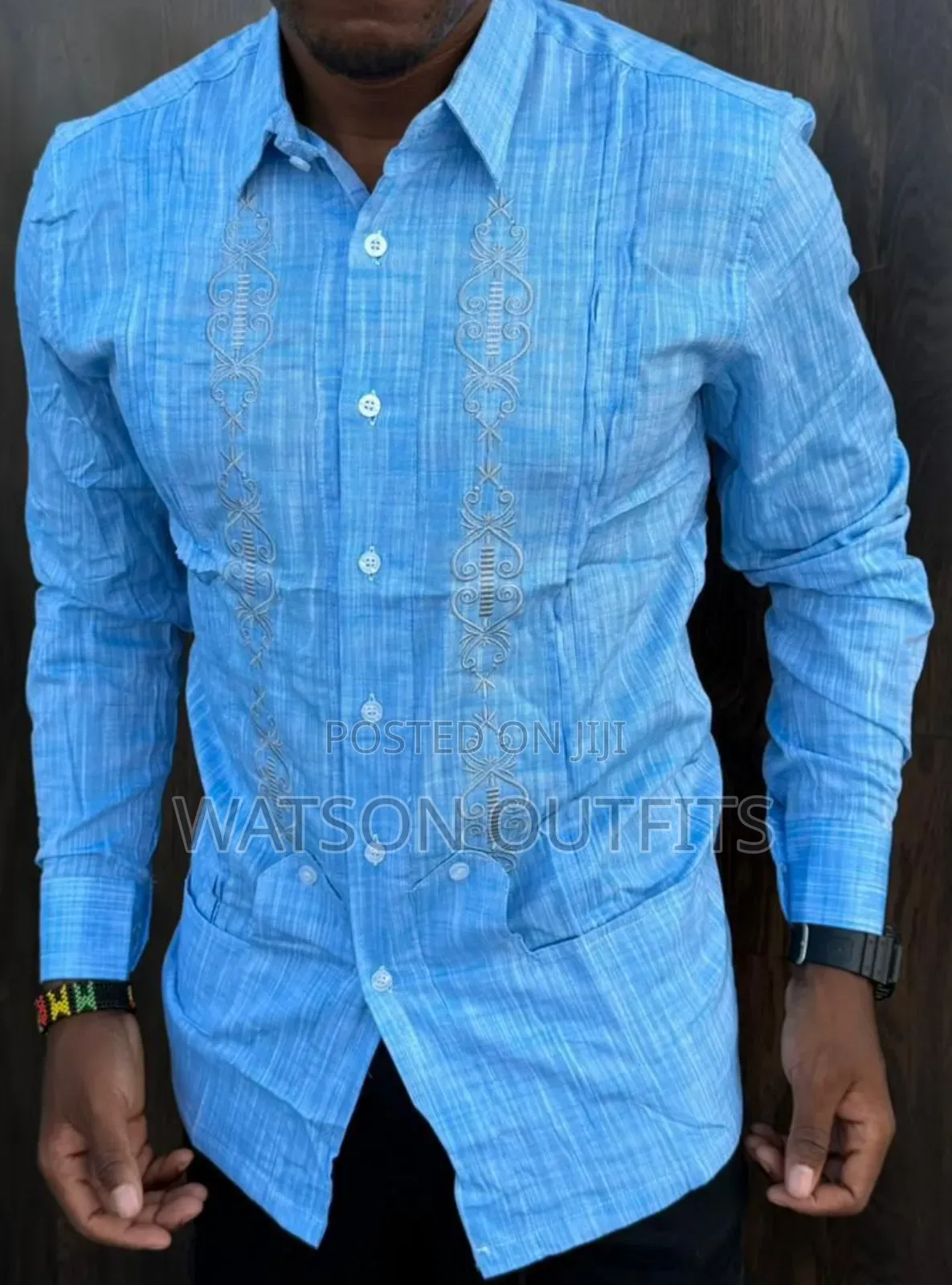 Linen Materials Well and Classically Made Men's New Shirts