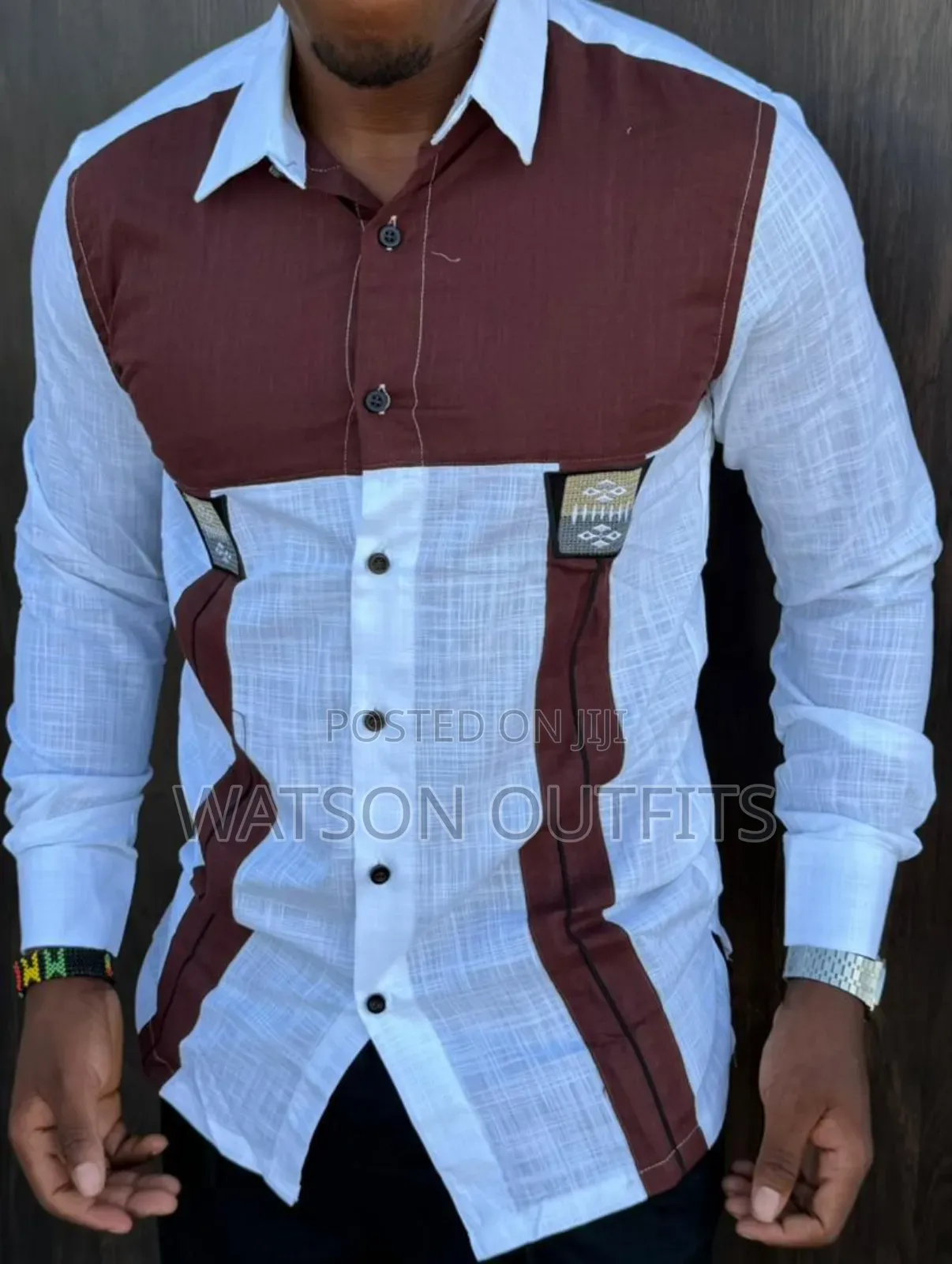 Linen Materials Well and Classically Made Men's New Shirts