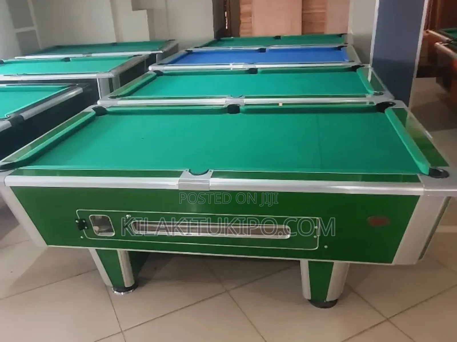 Green Snooker Table