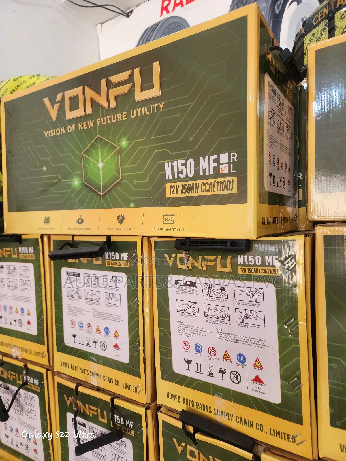 Heavy Duty Vonfu N150 Mf Battery - 12v 150ah (1100 Cca)