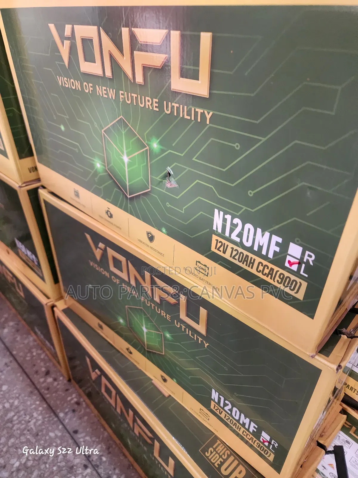 Vonfu N120 Mf Battery - 12v 120ah (900 Cca) - Maintenance Free