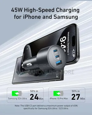 Anker Car Charger (167.5w, 3 Ports)