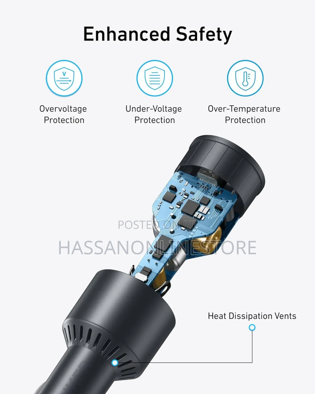 Anker Car Charger (167.5w, 3 Ports)