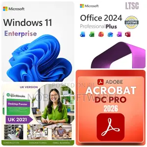 Windows 11 Enterprise + Microsoft Office 2024 + Quickbooks Uk 2021