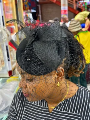 Elegant Black Fascinator Caps