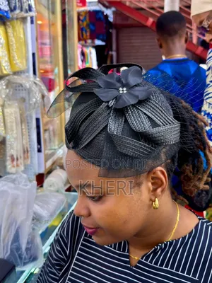 Elegant Black Fascinator Caps