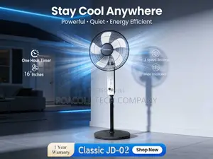Household Floor Fan 16" Inches/ Classic Jd-02