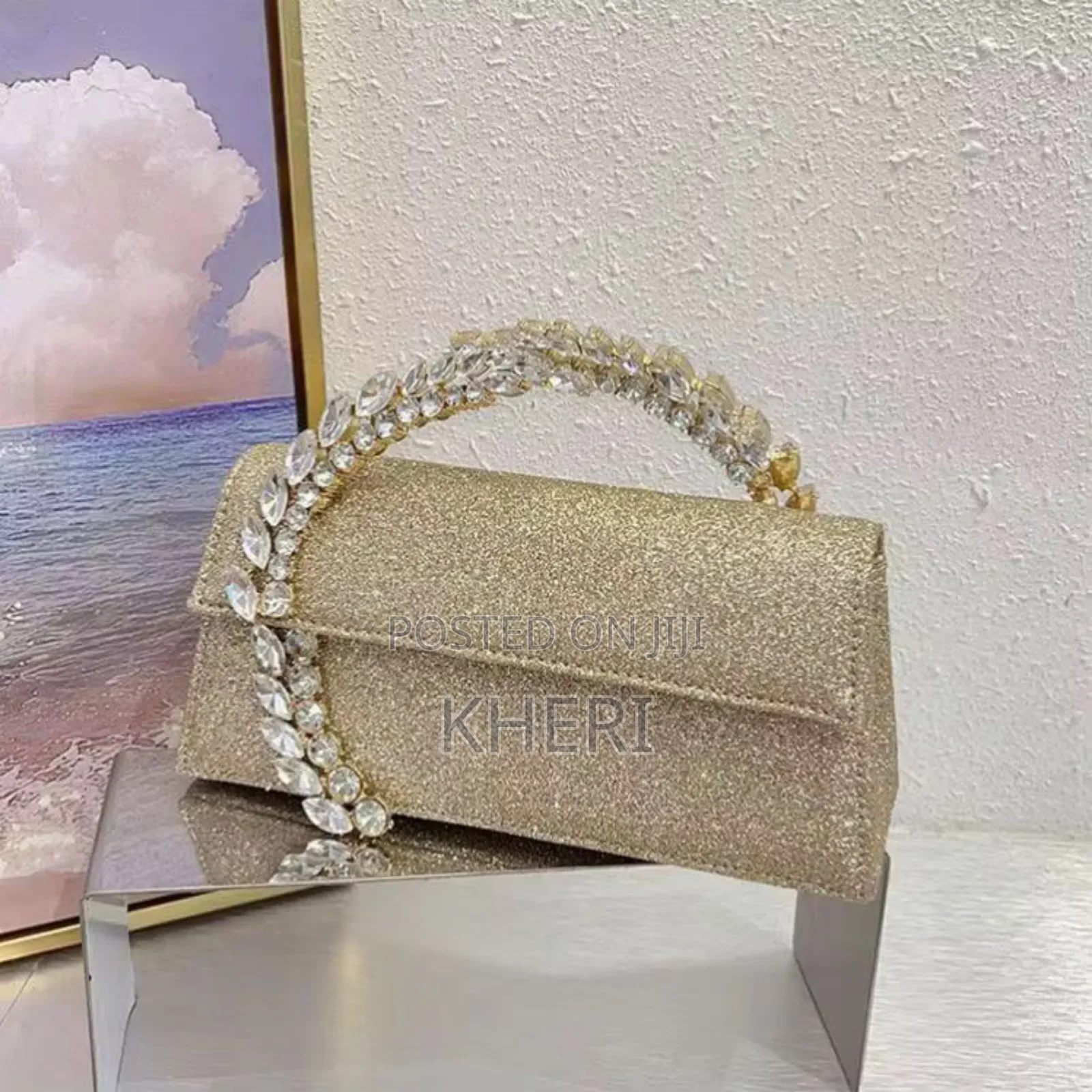Glitter Evening Clutch Bag