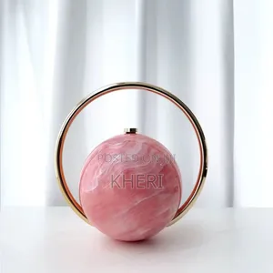 Spherical Marble-Pattern Evening Clutch (Pochi Dunia )