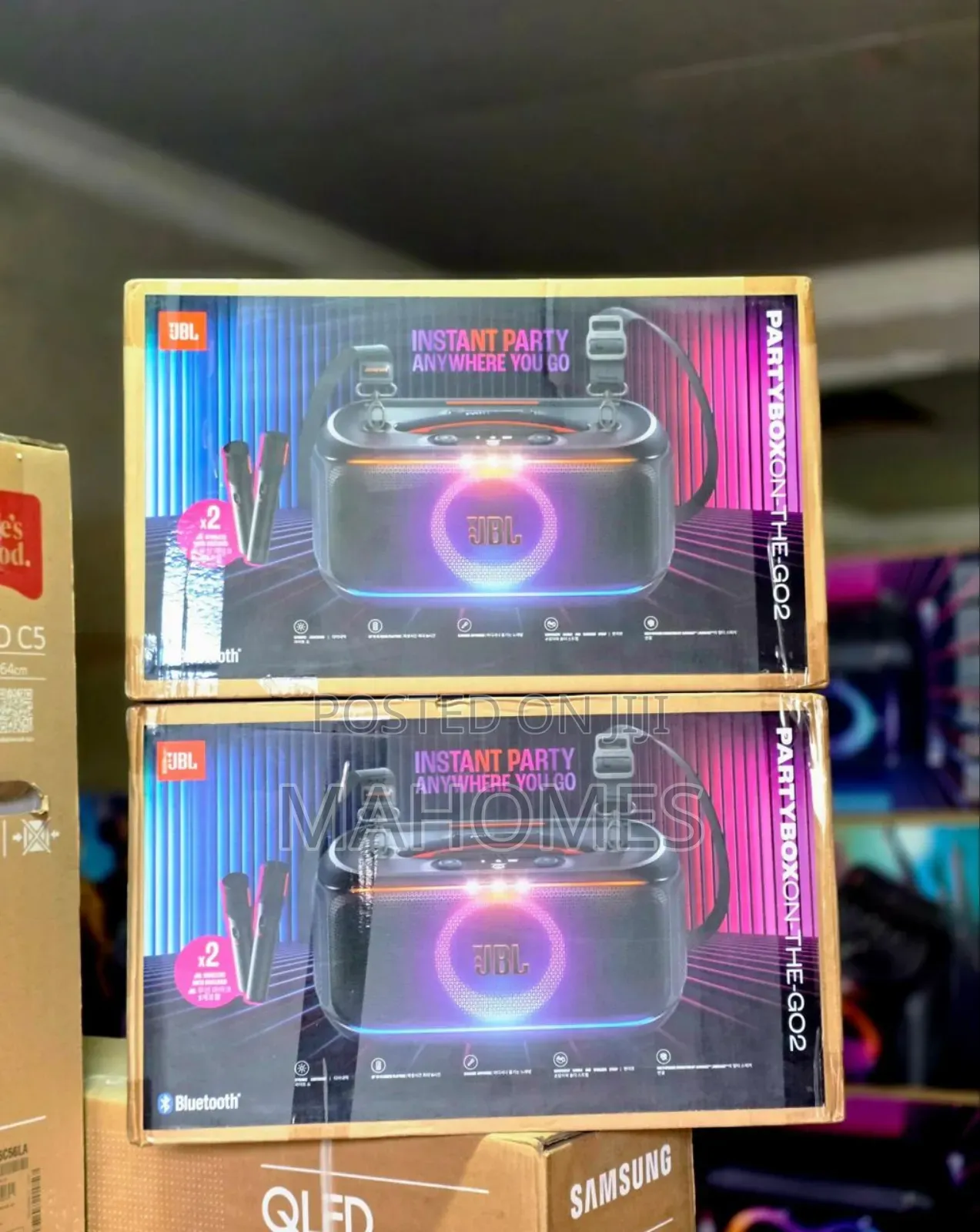 JBL Party Box Onthego 2 (With 2 Mic)