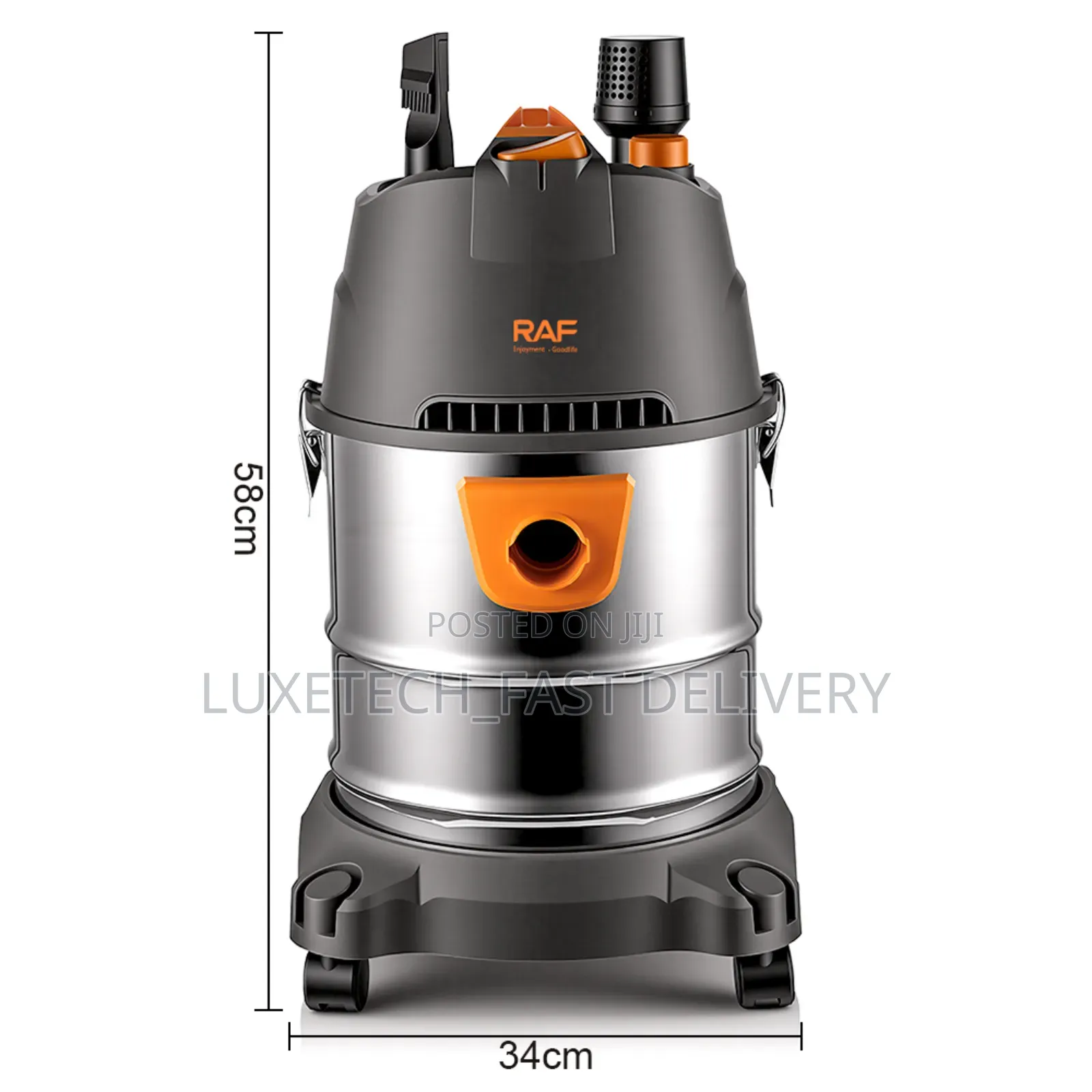 Raf R.8719 Vacuum Cleaner 20-Litres for Wet and Dry Cleaning